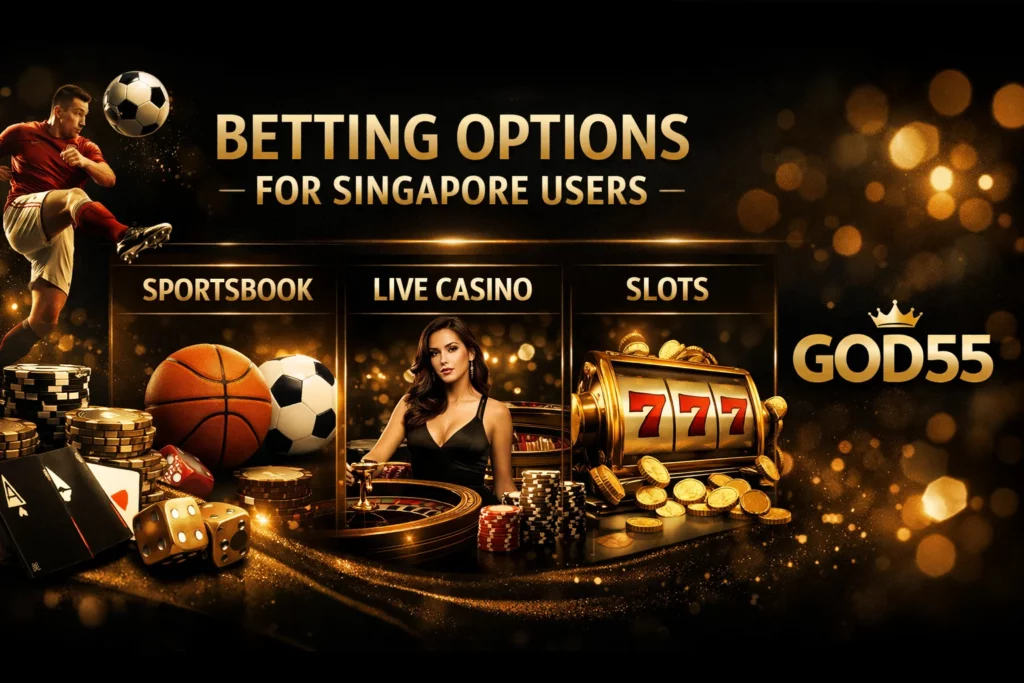 God55 betting options in Singapore